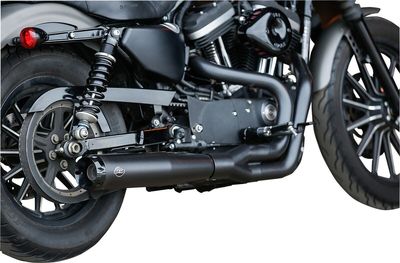 Avgassystem S&S SuperStreet 2 1 50 svart Sportster 14-22