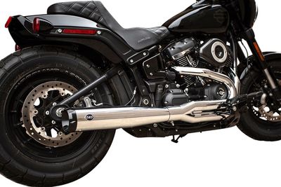 Avgassystem S&S SuperStreet 2 1 50 blå Softail 18-24