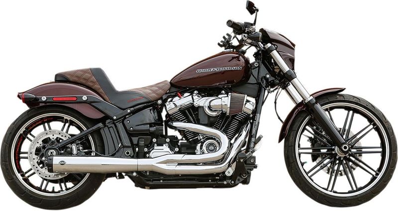 Avgassystem S&S SuperStreet 2 1 50 krom Softail 18-23