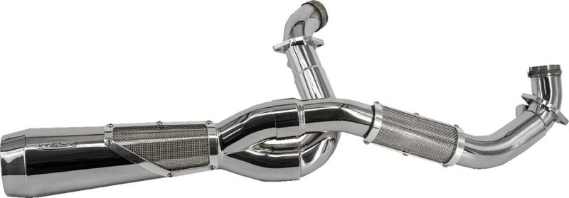 Avgassystem Trask 2 into-1 Sexy Touring 17-24 rostfri