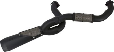 Avgassystem Trask 2 into-1 Sexy Touring 17-24 svart