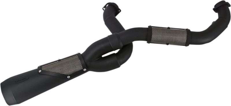 Avgassystem Trask 2 into-1 Sexy Touring 17-24 svart