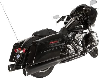 Avgassystem S&S El Dorado dubbel Touring 09-16 svart