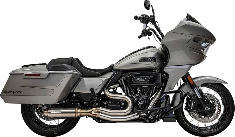 Avgassystem Bassani Xhaust 2 into-1 Mid-Length FL17 2-1 rostfri Touring 17-upp