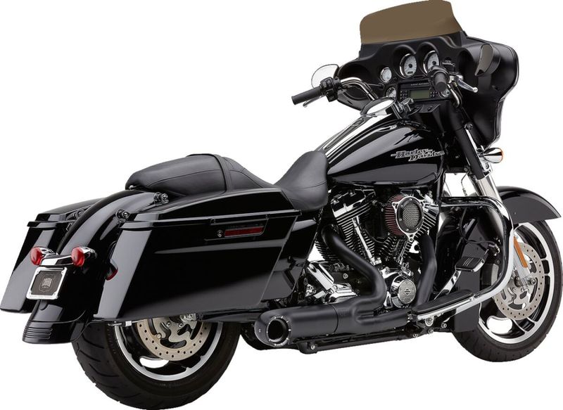 Avgassystem Cobra Turn Out 2 1 krom FLT/Touring 09-16
