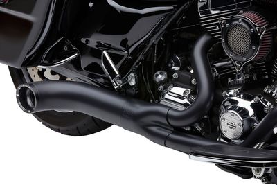 Avgassystem Cobra Turn Out 2 1 krom FLT/Touring 09-16