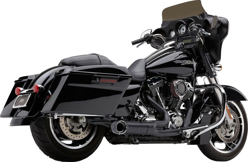 Avgassystem Cobra Turn Out 2 1 krom FLT/Touring 09-16