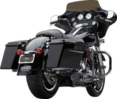 Avgassystem Cobra Turn Out 2 1 krom FLT/Touring 09-16