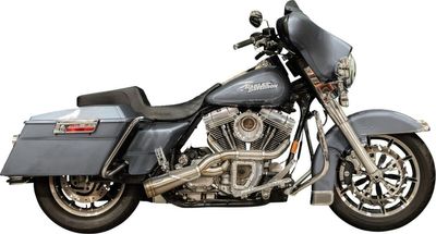 Avgassystem Trask 2 into-1 Sexy Touring 99-16 rostfri
