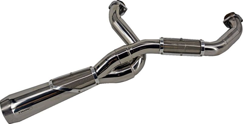 Avgassystem Trask 2 into-1 Sexy Touring 99-16 polerad