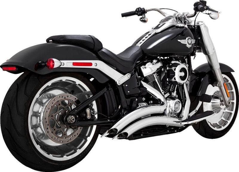 Avgassystem Vance & Hines PCX Radius 2-1/2" Softail FLFB Fat Boy 107 18-20 m.fl. krom