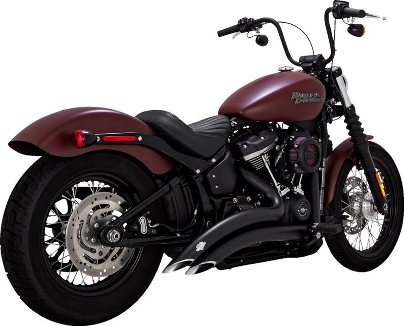 Avgassystem Vance & Hines PCX Radius 2-1/2" svart Softail FXBB Street Bob 107 m.fl.