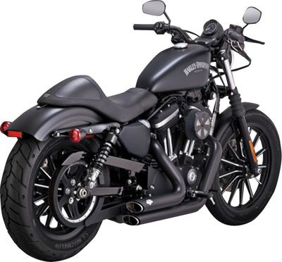 Avgassystem Vance & Hines PCX Shortshots Staggered svart XL Sportster 14-22