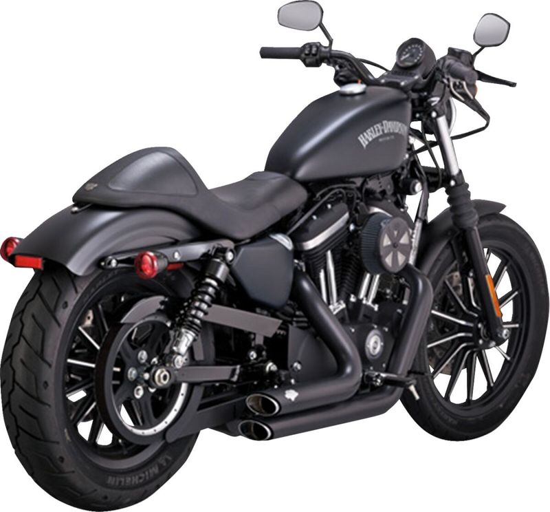 Avgassystem Vance & Hines PCX Shortshots Staggered svart XL Sportster 14-22