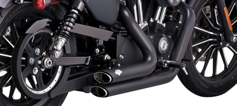 Avgassystem Vance & Hines PCX Shortshots Staggered svart XL Sportster 14-22