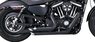 Avgassystem Vance & Hines PCX Shortshots Staggered svart XL Sportster 14-22