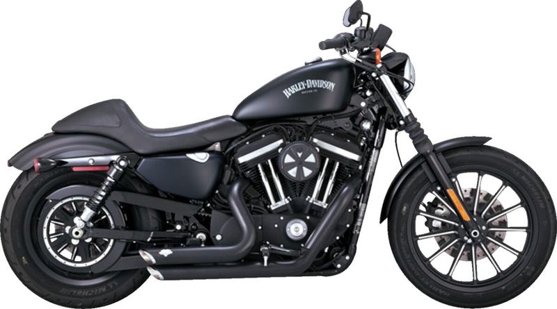 Avgassystem Vance & Hines PCX Shortshots Staggered svart XL Sportster 14-22