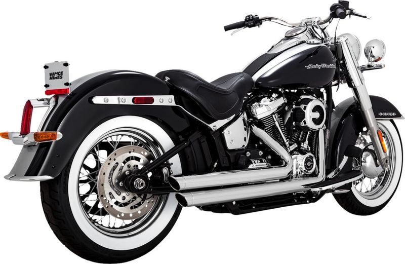 Avgassystem Vance & Hines PCX 2-1/2" Softail FXBB Street Bob 107 m.fl. krom