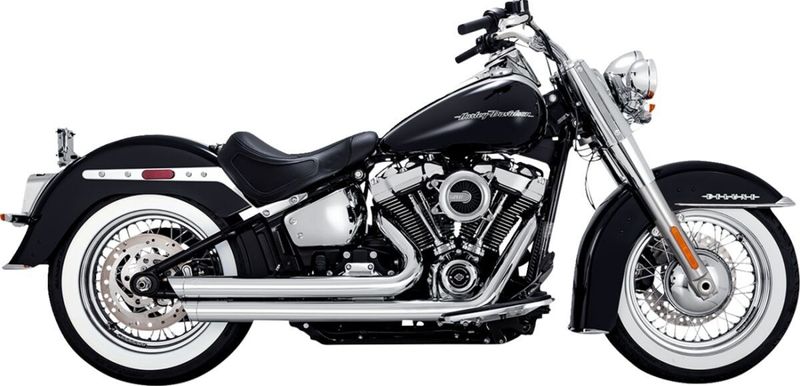 Avgassystem Vance & Hines PCX 2-1/2" Softail FXBB Street Bob 107 m.fl. krom
