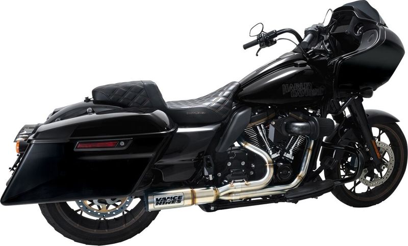 Avgassystem 2-1 Vance & Hines Hi-Output RR PCX borstad 114" FLT/Touring 17-24