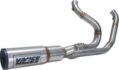 Avgassystem 2-1 Vance & Hines Hi-Output RR PCX borstad 114" FLT/Touring 17-24
