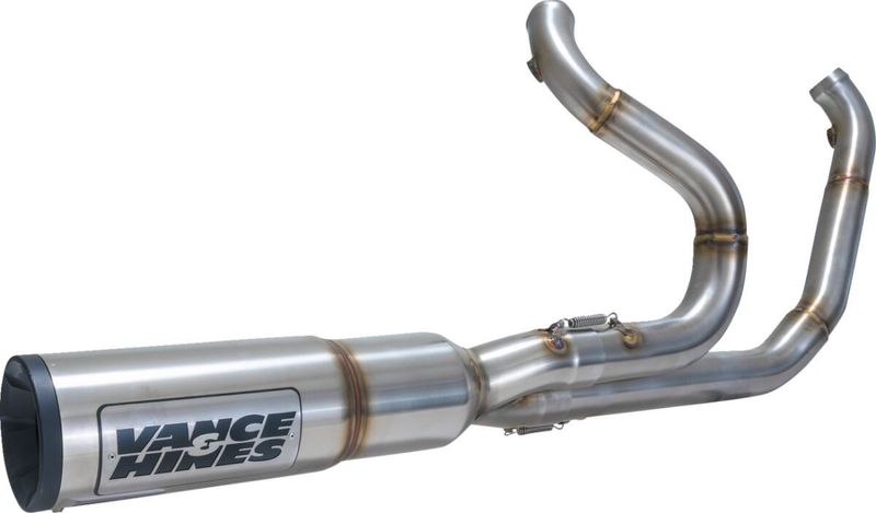 Avgassystem 2-1 Vance & Hines Hi-Output RR PCX borstad 114" FLT/Touring 17-24