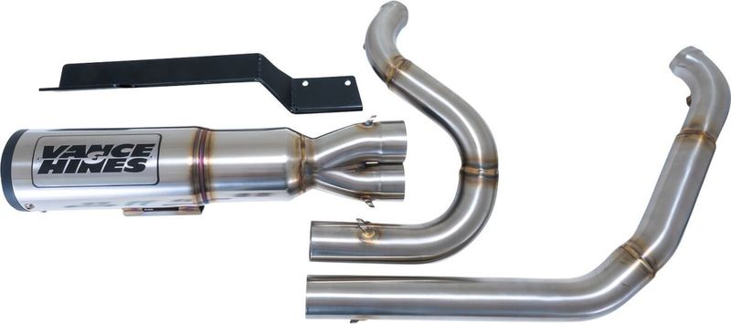 Avgassystem 2-1 Vance & Hines Hi-Output RR PCX borstad 114" FLT/Touring 17-24