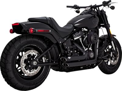 Avgassystem Vance & Hines PCX Shortshots Staggered svart Softail FXBB Street Bob 107 m.fl.