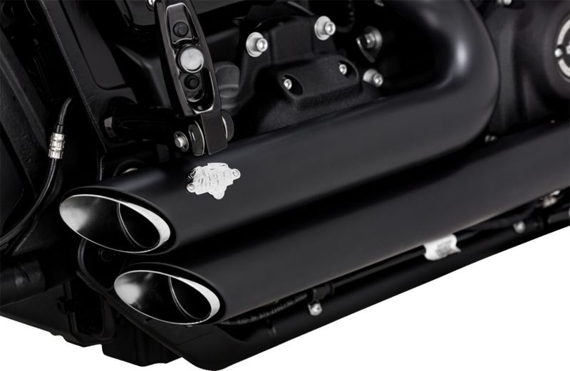 Avgassystem Vance & Hines PCX Shortshots Staggered svart Softail FXBB Street Bob 107 m.fl.