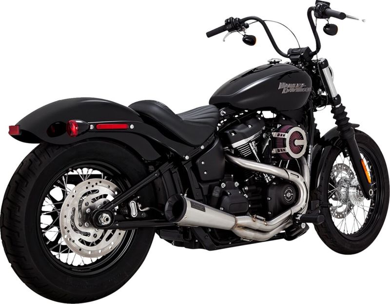 Avgassystem Vance & Hines 2 into-1 Upsweep rostfri Softail 18-24