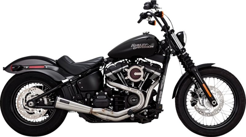 Avgassystem Vance & Hines 2 into-1 Upsweep rostfri Softail 18-24