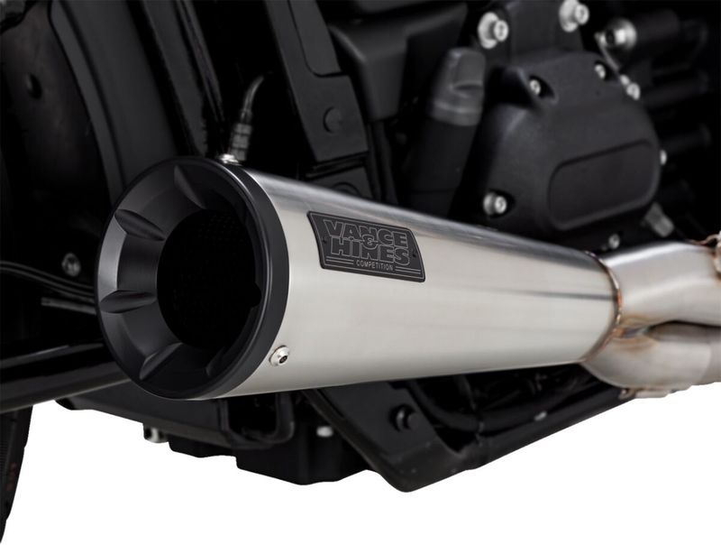Avgassystem Vance & Hines 2 into-1 Upsweep rostfri Softail 18-24