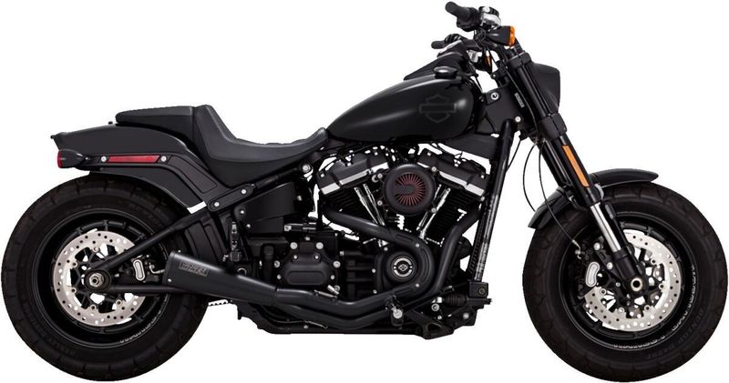 Avgassystem Vance & Hines 2 1 PCX Upsweep svart rostfri