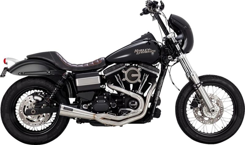 Avgassystem Vance & Hines 2 into-1 Upsweep rostfri Dyna 91-17