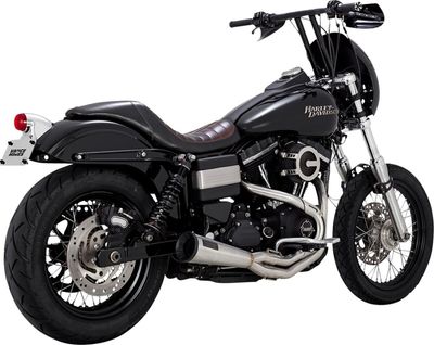 Avgassystem Vance & Hines 2 into-1 Upsweep rostfri Dyna 91-17