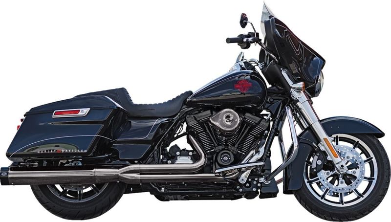 Avgassystem S&S 2 into-1 Sidewinder krom diamond H-D 17-upp