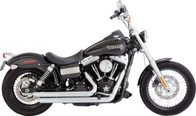 Avgassystem Vance & Hines Shots Dyna 06-09 krom