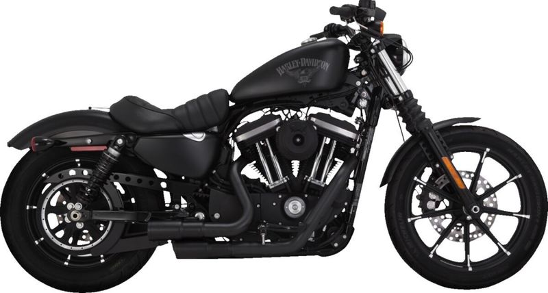 Avgassystem Vance & Hines 2 svart XL Sportster 04-20