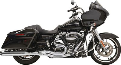 Avgassystem Bassani Xhaust 2 into-1 Road Rage bak Touring 17-upp