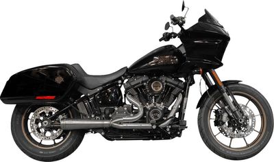 Avgassystem Trask 2 into-1 Assault rostfri Softail 18-24
