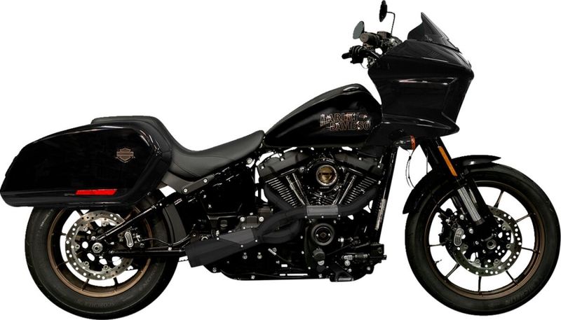 Avgassystem Trask 2 into-1 Sexy svart Softail 18-24