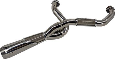 Avgassystem Trask 2 into-1 Sexy polerad Softail 18-24