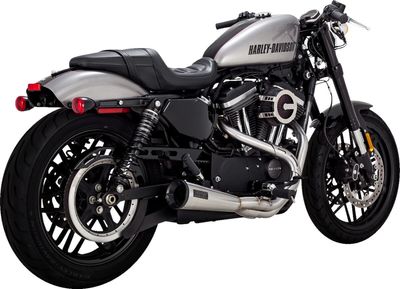 Avgassystem Vance & Hines 2 into-1 Upsweep rostfri Sportster 04-13