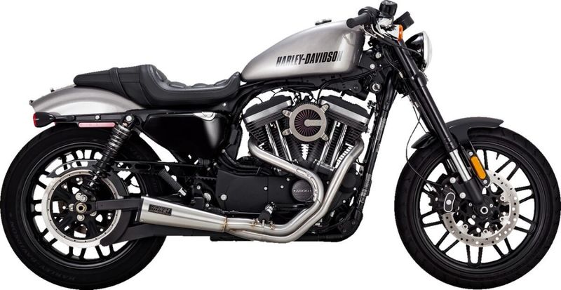 Avgassystem Vance & Hines 2 into-1 Upsweep rostfri Sportster 04-13