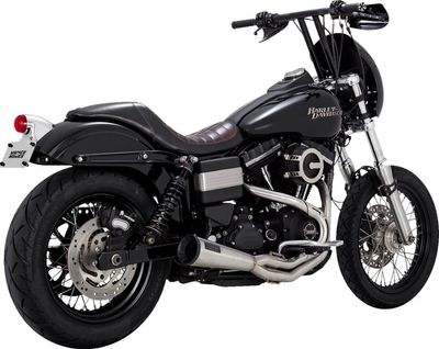 Avgassystem Vance & Hines 2 1 rostfri Dyna 91-17