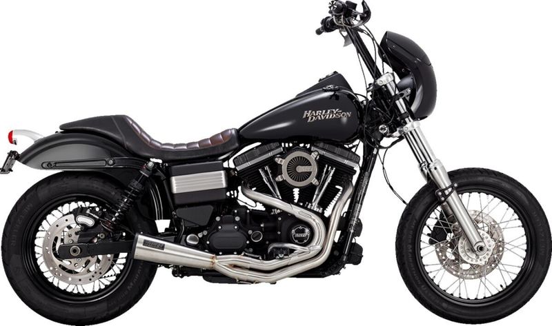 Avgassystem Vance & Hines 2 1 rostfri Dyna 91-17