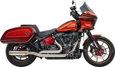 Avgassystem Bassani Xhaust True Muffler 4" dubbel rostfri Softail 18-24
