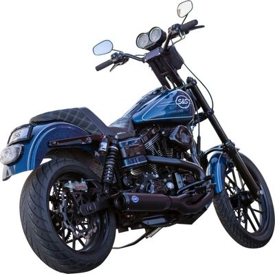 Avgassystem S&S 2 into-1 Qualifier svart Dyna 06-07