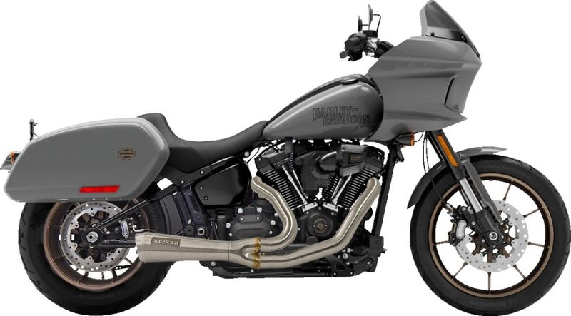Avgassystem Bassani Xhaust 2 into-1 Ripper Rage kort rostfri Softail 18-24