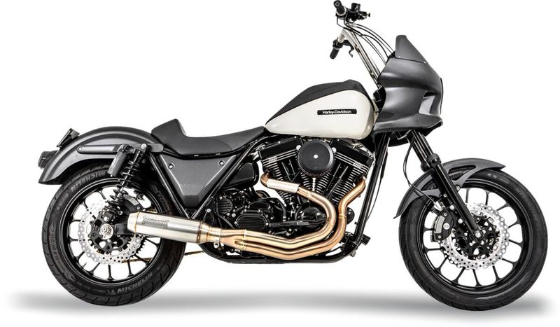 Avgassystem Bassani Xhaust 2 into-1 Bike rostfri stål FXR 85-94